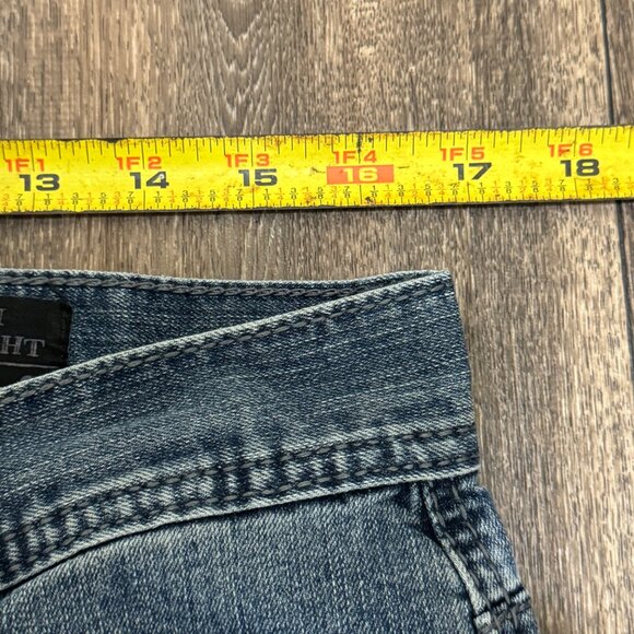 TK Axel Jeans Men's 32x30 Medium Wash Slim Straight Faded Stretch Denim Grunge - Picture 7 of 9